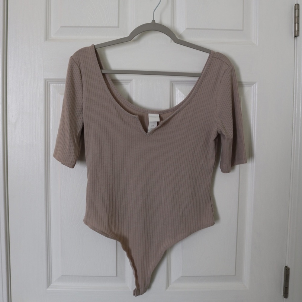 H&M Ribbed Thong Bodysuit